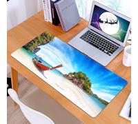 KDWJS Alfombrilla para ratón Speed Gaming XXL 90x40 cm - Base para Mesa - Mejora la precisión y la Velocidad - Resistente - Naturaleza increíble y un Destino turístico exótico en Tailandia. Barco tur