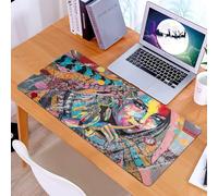 KDWJS Alfombrilla para ratón Speed Gaming XXL 90x40 cm - Base para Mesa - Mejora la precisión y la Velocidad - Resistente - Arte Moderno, Chica talismán Sexy con atrapasueños Indio y murmullo Tribal