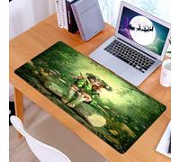 KDWJS Alfombrilla para ratón Speed Gaming XXL 90x40 cm - Base para Mesa - Mejora la precisión y la Velocidad - Resistente - Hada, Arte Digital: una elfa con una Corona en la Cabeza sentada en un tocó
