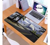 KDWJS Alfombrilla para ratón Speed Gaming XXL 90x40 cm - Base para Mesa - Mejora la precisión y la Velocidad - Resistente - Viaje por Carretera al Parque Nacional Yosemite de El Capitán EE. UU.