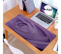 KDWJS Alfombrilla para ratón Speed Gaming XXL 90x40 cm - Base para Mesa - Mejora la precisión y la Velocidad - Resistente - Flores artísticas, Rosas violetas y Pliegues complejos Crean Texturas visua