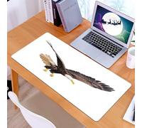 KDWJS Alfombrilla para ratón Speed Gaming XXL 90x40 cm - Base para Mesa - Mejora la precisión y la Velocidad - Resistente - Águila, Imagen de un Cazador Volador en Busca de escenas depredadoras