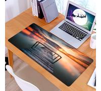 KDWJS Alfombrilla para ratón Speed Gaming XXL 90x40 cm - Base para Mesa - Mejora la precisión y la Velocidad - Resistente - Un embarcadero de Madera Que se Dirige hacia el Mar de China Meridional dur