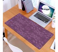KDWJS Alfombrilla para ratón Speed Gaming XXL 90x40 cm - Base para Mesa - Mejora la precisión y la Velocidad - Resistente - Berenjena, Flores Impresionantes y Bien formadas sobre un Fondo Morado Dora