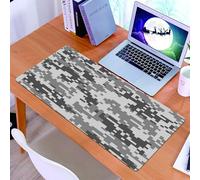 KDWJS Alfombrilla para ratón Speed Gaming XXL 90x40 cm - Base para Mesa - Mejora la precisión y la Velocidad - Resistente - Camuflaje, Efecto de píxeles Digitales, diseño Moderno, Conceptual, inspira