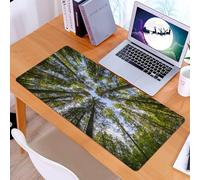 KDWJS Alfombrilla para ratón Speed Gaming XXL 90x40 cm - Base para Mesa - Mejora la precisión y la Velocidad - Resistente - Naturaleza, Selva Salvaje, Musgo, Bosque, Corona, árboles, Hojas, naturalez