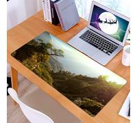 KDWJS Alfombrilla para ratón Speed Gaming XXL 90x40 cm - Base para Mesa - Mejora la precisión y la Velocidad - Resistente - Paisaje, Bosque, Nepal, Himalaya, Montañas, Luz del Sol, Paisaje majestuoso