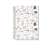kdxpbpz Cat Notebook Journal Gifts for Cat Lovers Mom Women Teen Girls Journaling Hardcover Spiral Notebook 5.5 X 8.3