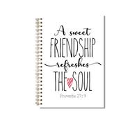 kdxpbpz Christian Bible Verse Notebook Journal Friendship Gifts for Women Friends Journaling Hardcover Spiral Notebook 5.5 X 8.3
