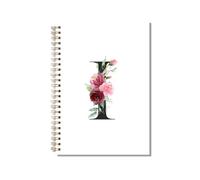 kdxpbpz Personalized Spiral Notebook Custom Gifts for Women Personalized Monogrammed Gift Cute Gifts for Teen Girls Initial Journaling Hardcover Notebook Journal 5.5 X 8.3 (I)