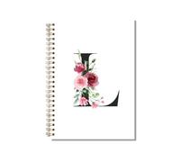 kdxpbpz Personalized Spiral Notebook Custom Gifts for Women Personalized Monogrammed Gift Cute Gifts for Teen Girls Initial Journaling Hardcover Notebook Journal 5.5 X 8.3 (L)