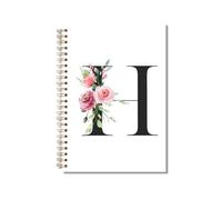 kdxpbpz Personalized Spiral Notebook Custom Gifts for Women Personalized Monogrammed Gift Cute Gifts for Teen Girls Initial Journaling Hardcover Notebook Journal 5.5 X 8.3 (H)