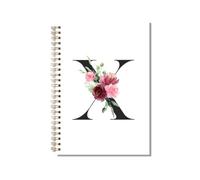 kdxpbpz Personalized Spiral Notebook Custom Gifts for Women Personalized Monogrammed Gift Cute Gifts for Teen Girls Initial Journaling Hardcover Notebook Journal 5.5 X 8.3 (X)
