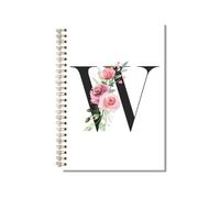 kdxpbpz Personalized Spiral Notebook Custom Gifts for Women Personalized Monogrammed Gift Cute Gifts for Teen Girls Initial Journaling Hardcover Notebook Journal 5.5 X 8.3 (W)