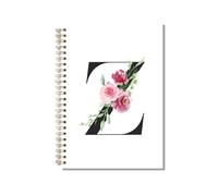 kdxpbpz Personalized Spiral Notebook Custom Gifts for Women Personalized Monogrammed Gift Cute Gifts for Teen Girls Initial Journaling Hardcover Notebook Journal 5.5 X 8.3 (Z)