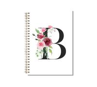 kdxpbpz Personalized Spiral Notebook Custom Gifts for Women Personalized Monogrammed Gift Cute Gifts for Teen Girls Initial Journaling Hardcover Notebook Journal 5.5 X 8.3 (B)