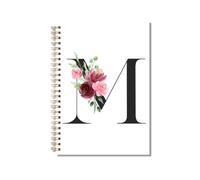 kdxpbpz Personalized Spiral Notebook Custom Gifts for Women Personalized Monogrammed Gift Cute Gifts for Teen Girls Initial Journaling Hardcover Notebook Journal 5.5 X 8.3 (M)