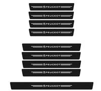 KDYUAN Coche Protector Umbral de Puerta para Peugeot 508 SW 2018-2023, Pegatina Estribos de Fibra Carbono Pedal de Bienvenida Adhesivo Protector Resistente al Agua Accesorios,Black-9PCS