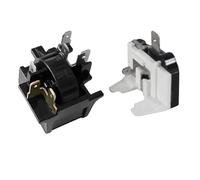 KE88FENG Compresor Universal for frigorífico y congelador, arrancador PTC, relé QP2-15H, Protector de sobrecarga térmica Tipo Mariposa