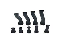 KEAAN Compatible con Thrust-mas-TER Hotas Warthog F/A-18C Cougar Barra de extensión de rotación de 360 grados curva recta Joystick Cambiar piezas de juego DIY (Color: doblado 110 mm)