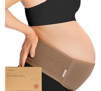 KeaBabies Banda De Maternidad Para El Embarazo - Cinturón De Soporte Para Embarazo Suave & Transpirable - Bandas De Soporte Pélvico (Warm Tan, M/L)