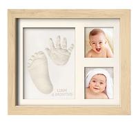 KeaBabies Kit De Recuerdo De Huella De Bebé - Marco De Kit De Arte De Memoria Para Bebé Recién Nacido - Baby Shower Para Niños, Niñas - Caja De Regalo De Baby Registry (Ash Wood)