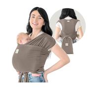 KeaBabies Mochila Porta Bebé D-Lite - Fácil de Llevar, Ajustable Desde Recién Nacido Hasta Niño Pequeño, Con Anilla (Copper Grey)