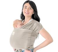 KeaBabies Mochila Porta Bebé D-Lite - Fácil de Llevar, Ajustable Desde Recién Nacido Hasta Niño Pequeño, Con Anilla (Stone Gray)