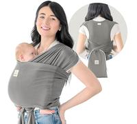 KeaBabies Mochila Porta Bebé D-Lite - Fácil de Llevar, Ajustable Desde Recién Nacido Hasta Niño Pequeño, Con Anilla (Graphite)