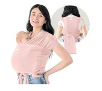 KeaBabies Mochila Porta Bebé D-Lite - Fácil de Llevar, Ajustable, Desde Recién Nacido Hasta Niño Pequeño, Con Anilla (Dusty Pink)