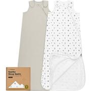 KeaBabies Paquete de 2 Sacos de Dormir orgánicos, 100% algodón - Saco de Dormir del bebé, Saco de Dormir del bebé recién Nacido, Saco de Dormir Infantil, niña, niño (Nordic, L)