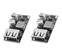KEAcvise Paquete de 2 convertidores USB Buck de DC-DC, módulo de alimentación 6V-32V12V24V a QC3.0 de carga rápida, placa convertidora de carga USB única