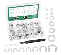 Keadic 236 arandelas internas Starlock de dientes M3 M4 M5 M6 M8 M10 M12 y M1.5/M2/M3/M4/M5/M6/M7/M8/M9/M10/M12/M15/M19/M22 (3044) Acero inoxidable)