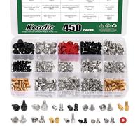Keadic 450 tornillos para ordenador, kit de clasificación para placa base, tornillos para disco duro, ordenador, carcasa de placa base, ventilador, gráfico, instalación y reparación de PC