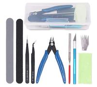 Keadic 9Pcs Gundam Model Tools Kit Hobby Building Tools Craft Set for Basic Model Building, Repairing and Fixing