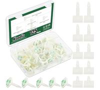 Keadic Juego de 125 espaciadores de nailon PCB de 5 tamaños, separadores aislados autoadhesivos, clips fijos de postes a presión, para soportar placa de PC de altura, placa base de computadora