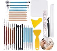 Keadic - Juego de 30 herramientas de modelado de arcilla polimérica para decoración de fondant, decoración de uñas, manualidades de arcilla de cerámica y otras manualidades