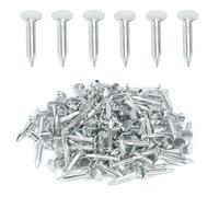 Keadic Juego de 300 clavos de fieltro galvanizados de 1 pulgada para techos, 25 mm de cabeza ancha, clavos de hardware de casa para techos, película de aislamiento de fieltro, tablero de espuma,