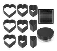 Keadic Juego de perforadoras de cuero para manualidades de cuero hechas a mano (forma de corazón)