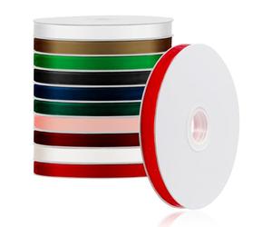 Keadic Juego surtido de cintas de terciopelo vintage de 10 colores de 88 yardas, cinta de bobina de una sola cara para envolver regalos, hacer lazos, decoración de fiestas y bodas
