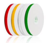 Keadic Juego surtido de cintas de terciopelo vintage de 4 colores de 50 yardas, cinta de bobina de una sola cara para envolver regalos, hacer lazos, decoración de fiestas y bodas