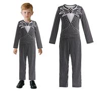 keaiyouhuo Disfraz de Halloween para niños, disfraz de rayas para niños, para películas, cosplay, fiesta, carnaval, actuaciones