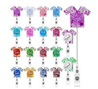 KEALBAUS 16 unidades Porta-Badge Enfermería Retractable Porta-Badge Enfermería Carrete Identificación Nombre Porta-Badge Enfermería Estudiante, Set 1