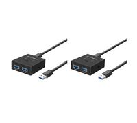 KEALBAUS 2 interruptores KVM USB 3.0 2 en 1 salida USB para 2 ordenadores, comparte 1 dispositivo USB como escáner de impresora