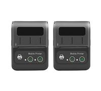 KEALBAUS 2 mini impresoras térmicas portátiles de 58 mm, 2 pulgadas, inalámbricas, compatibles con Bluetooth, impresora de recibos y facturas