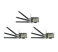 KEALBAUS 3 adaptadores convertidores PCI-E para tarjeta WLAN Broadcom Bcm94360CSAX Bcm943602CS Bcm94331CSAX de escritorio + antena