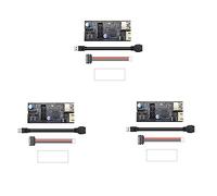 KEALBAUS 3 adaptadores USB 3.2 frontales GEN1 de 19 pines a 19 pines + tipo E (A-KEY) con cable SATA15PIN a