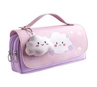 KEALBAUS - Estuche de lápices de gran capacidad, estuche de lápices para niñas, suministros escolares lindos papelería de regreso a la escuela, color ,