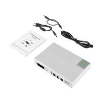 KEALBAUS Router de alimentación ininterrumpida UPS Multi-Port DC con interruptor de teléfono móvil óptico POE Cat Mini Router D, enchufe de la UE