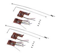 Keallans 2 set 4CH 40 MHz transmisor remoto y receptor tablero con antena para DIY RC coche robot control remoto piezas de juguete